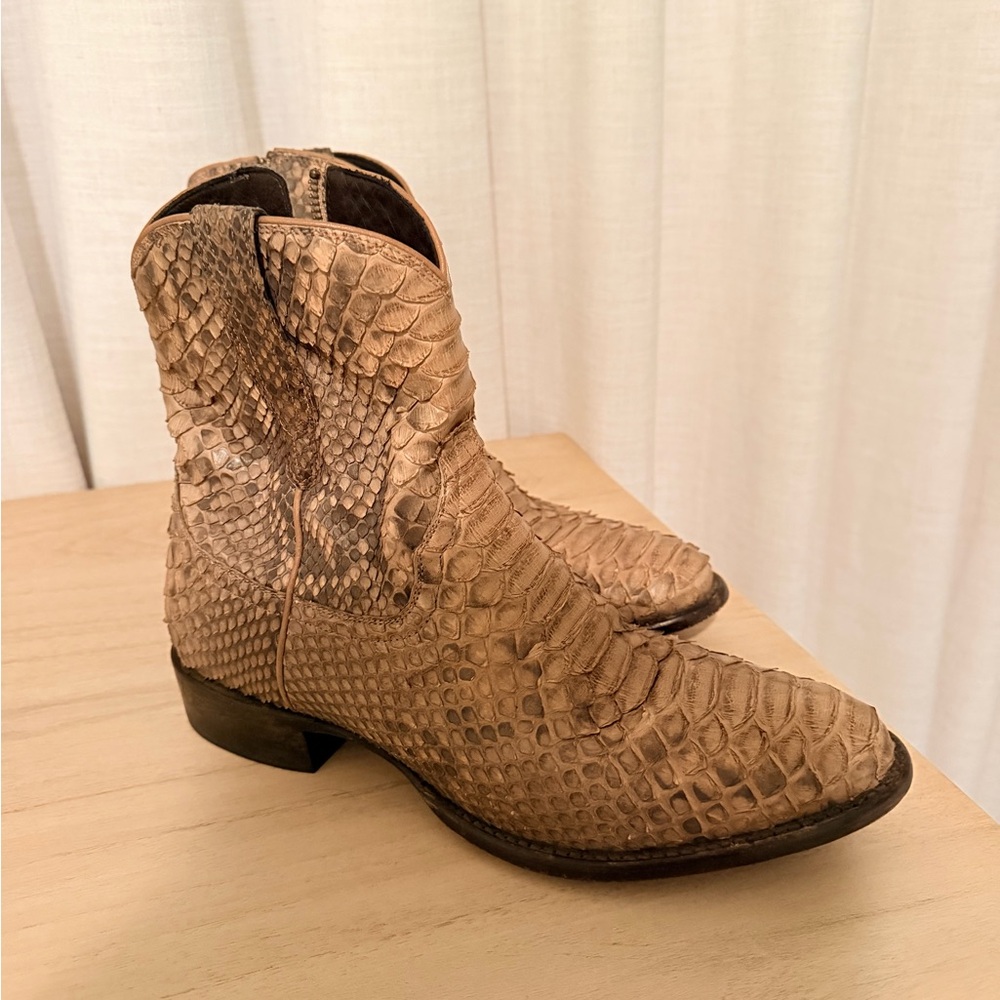 Tecovas Tan Python Boots